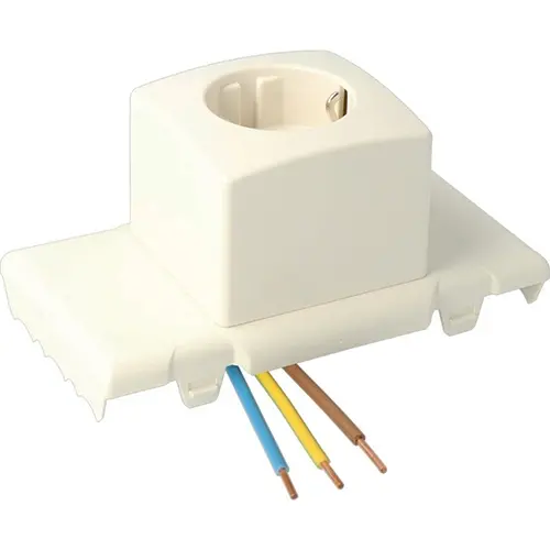 Attema AT1622 bk1619 lasdoos-deksel met 1-voudig randaarde wandcontactdoos