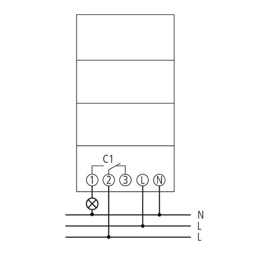 Theben 1610011 SYN 161 d analoge schakelklok 24 uurs segmentschijf wissel 3 mod