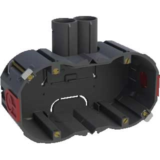Uhw50 Attema AT1066 DUO-UHW50 50 mm hollewand inbouwdoos dubbel 16/19 mm ...