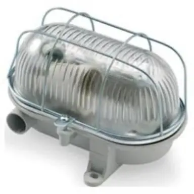 Interlight 7040T Bulley grijs E27 170x125mm thermoplast 230V max. 25 Watt IP54