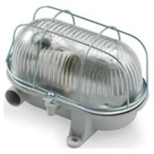 Interlight 7040T Bulley grijs E27 170x125mm thermoplast 230V max. 25 Watt IP54