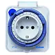 Theben 0260855 timer 26 IP 44 analoge stekerschakelklok met dagprogramma