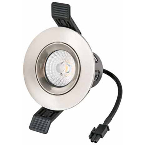 Interlight IL-F90RM frame rond MR16 geborsteld chroom 90mm IP20