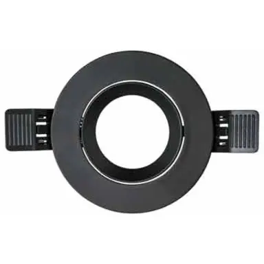 Interlight IL-F90RB frame MR16 90mm rond ip20 mat zwart RAL7021