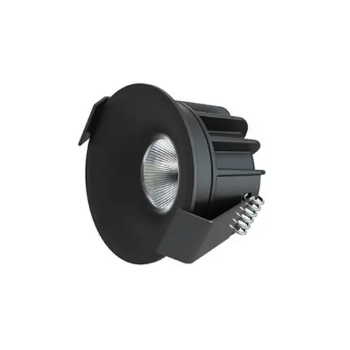 Interlight IL-DCM4K27B led spot vast 4W dimbaar + driver 230lm inbouw 2700K zwart mat