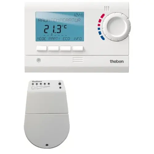Theben 8139503 RAMSES 813 top2 HF Set A draadloze klokthermostaat 1 zone wandbevest