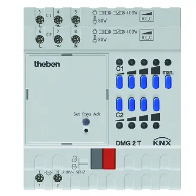 Theben 4930270 KNX Universele-Dimactor 2-voudig basismodule