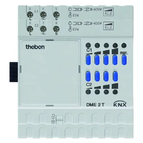 Theben 4930275 KNX Universele-Dimactor 2-voudig uitbreidingsmodule