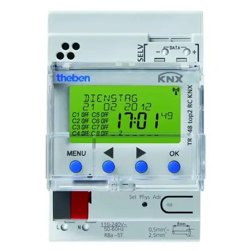 Theben 6489212 KNX-Jaarschakelklok met Astroprogramma 8 Kanal