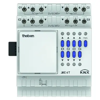 Theben 4930255 KNX jaloezieactor 4-voudig uitbreidingsmodule