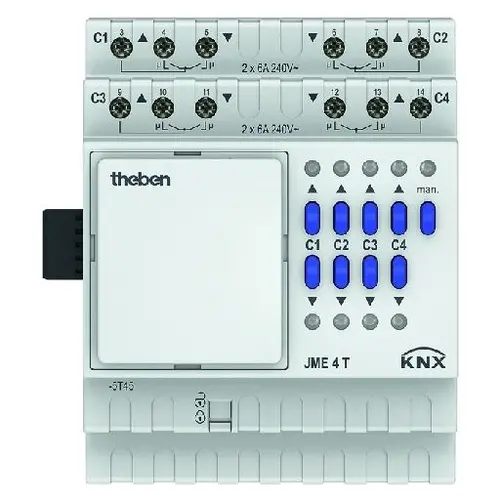 Theben 4930255 KNX jaloezieactor 4-voudig uitbreidingsmodule