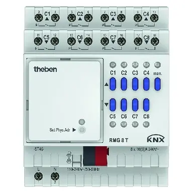 Theben 4930200 KNX schakel-/jaloezieactor 8/4-voudig basismodule