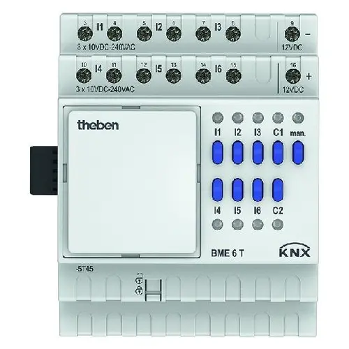Theben 4930235 KNX binaire ingang 6-voudig uitbreidingsmodule