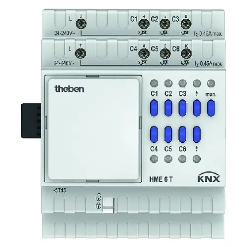 Theben 4930245 KNX verwarmingsactor 6-kanaals uitbreidingsmodule