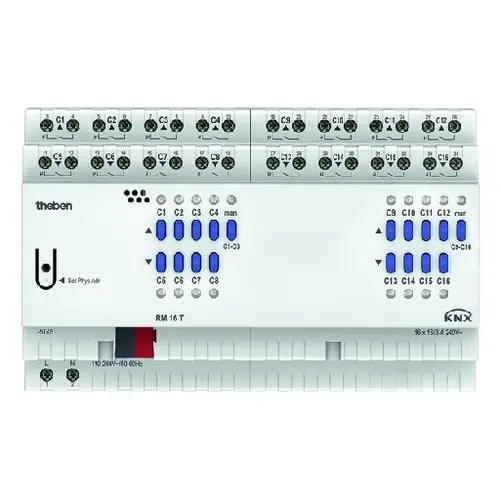 Theben 4940205 KNX schakel-/jaloezieactor 16/8-voudig