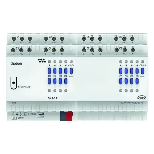 Theben 4940285 Universele dimactor 4 kanaals 200 Watt FIX1 KNX
