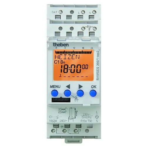 Theben 3660100 Digitale klokthermostaat 1 kanaal 1 zone weekprogrammering telefoo