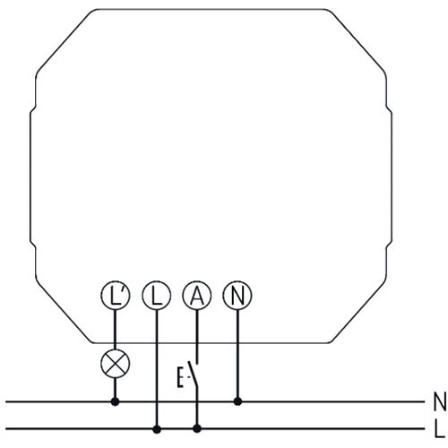 Theben DIMAX 541 plus E universele inbouwdimmer - dimactor voor R-L-C lasten LED 250W