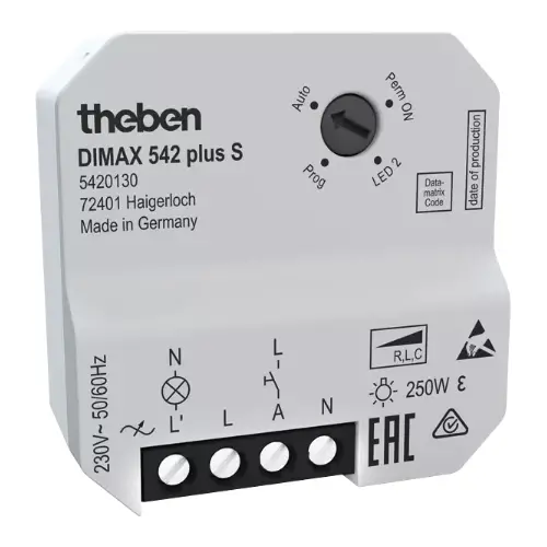 Theben 5420130 Universele inbouwdimmer 230V LED-lampen bediening per potmeter