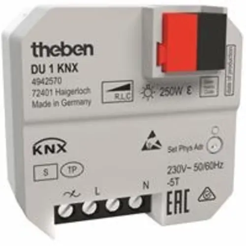 Theben 4942570 KNX inbouw dimactor 1 kanaal