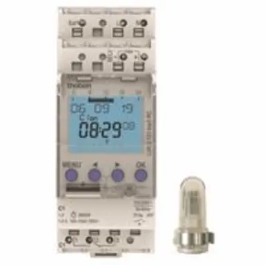 Theben 1210130 Schemerschakelaar met schakelklok opbouw-lichtsensor 1 kanaal RC-mo