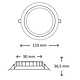 Interlight IL-ED3K3D downlight Easyfit LED 8W dimbaar 3000K