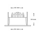 Interlight IL-DCM836K27W Led spot vast 8W dimbaar + driver 500lm inbouw 2700K wit mat