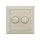 Klemko DUO-AFD-JG-C kunststof afdekking duo dimmer voor Berker wit RAL9010