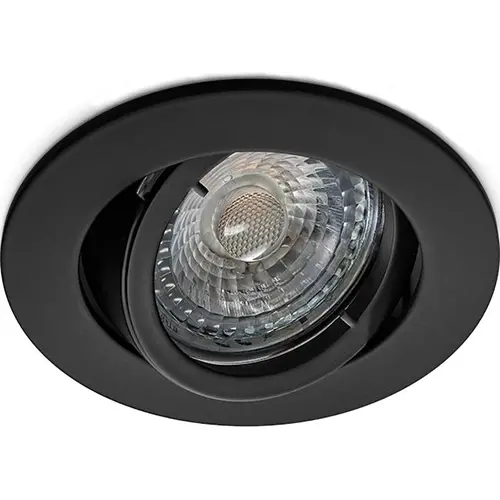 Norton HLKA ZWART GU10 inbouwspot kantelbaar IP20 GU10 fitting zwart (excl. lichtbron)