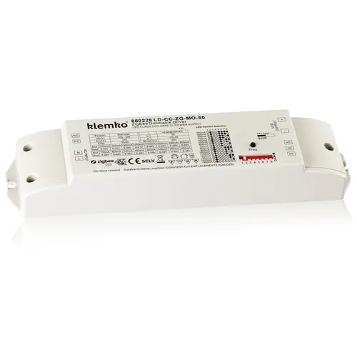 Klemko LD-CC-ZG-MO-50 Lumiko 860228 Zigbee LED-driver constante stroom 250-1000mA 50W
