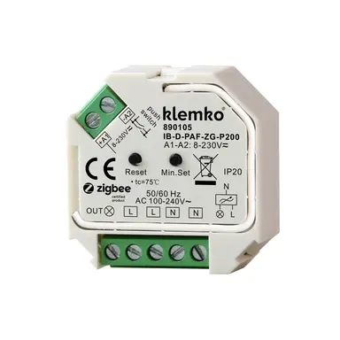 Klemko IB-D-PAF-ZG-P200 Lumiko 890105 inbouw dimmer module Zigbee faseafsnijding 1-200W