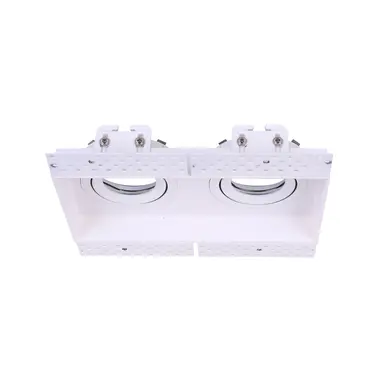 Klemko STUCPL-2V-RH Lumiko 868579 stucplaat 2 spots wit richtb