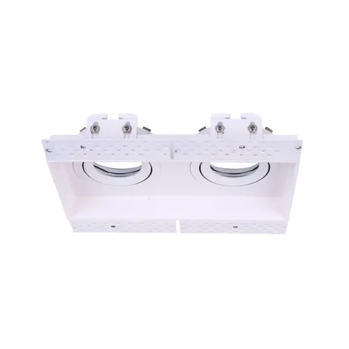 Klemko STUCPL-2V-RH Lumiko stucplaat 2 spots wit richtb