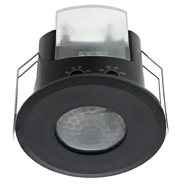 Klemko PLF-IB-PIR-ECO-ZW Lumiko plafond aanwezigheidsdetector 360 graden 40 m² zwart