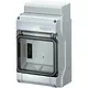 Hensel KV 9106 B verdeelkast 6 modulen 1-rij IP65 238x146x111mm grijs met transparante deur
