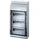 Hensel KV 9336 B verdeelkast 36 modulen 3-rijen IP65 583x295x129mm grijs met transparante deur