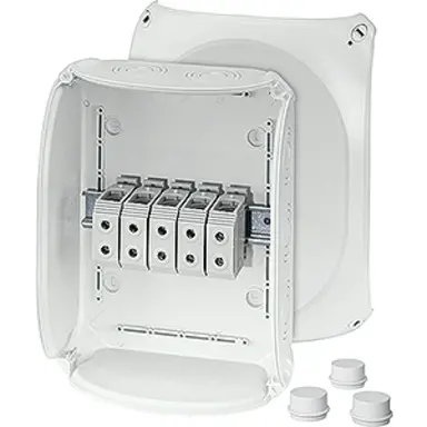 Hensel DK3535G kabeldoos met schroefklemmen 5-polig 225x295x122 grijs IP66