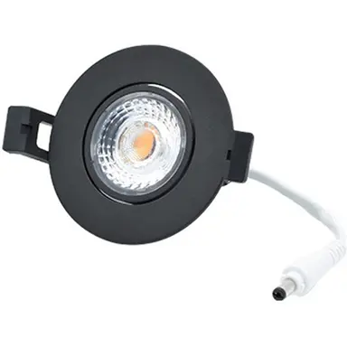 Interlight IL-DCM8CTAB inbouw LED spot kantelbaar 8W dimbaar excl. driver 500lm 2000-2700K zwart mat