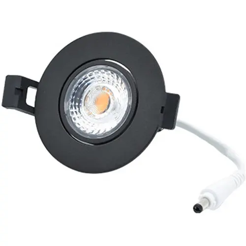 Interlight IL-DCM8CTAB inbouw LED spot kantelbaar 8W dimbaar excl. driver 500lm 2000-2700K zwart mat