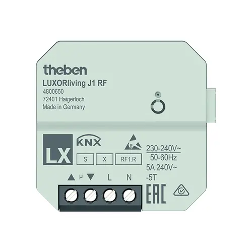 Theben 4800650 LUXORliving inbouw RF jaloezieactor