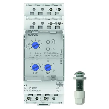 Theben 1100910 Schemerschakelaar opbouw-lichtsensor 1 kanaal