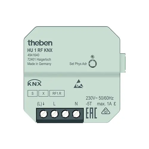 Theben 4941640 KNX 1-voudige RF verwarmingsactor UP KNX Data Secure
