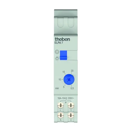 Theben 0070002 Elektronische trappenhuis-tijdschakelaar met uitschakelwaarschuwing