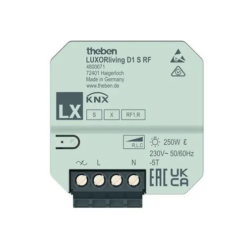 Theben 4800671 LUXORliving 1-voudige RF dimactor inbouw