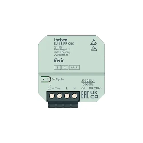 Theben 4941642 KNX 1-voudige RF verwarmingsactor voor elektrische verwarming KNX Dat