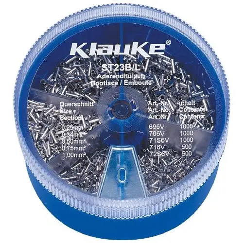 Klauke ST23B assortidoos ongeisoleerde adereindhulzen