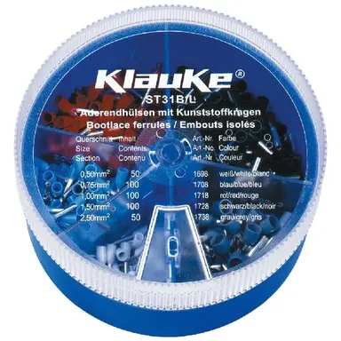 Klauke ST31B assortidoos geisoleerde adereindhulzen