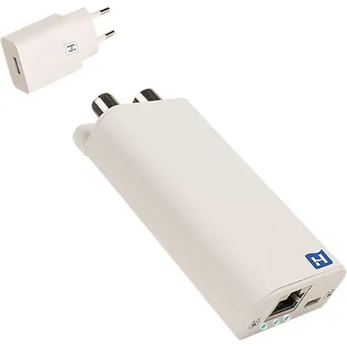 Hirschmann INCA 1G WHITE+USB INCA 1G wit gigabit Internet-over-COAX adapter inclusief USB-voeding