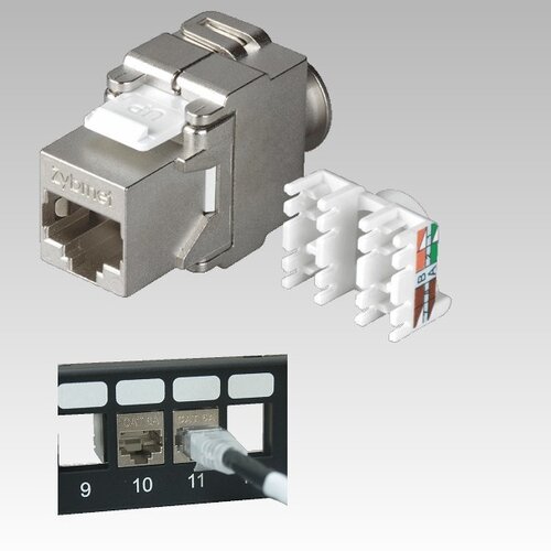 Grayle ZN62322229 keystone jack toolless Zybrnet 10G Cat.6A en CAT7