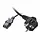 Grayle 010.01.3007 Europese stroom kabel C13 zwart 1.8 meter